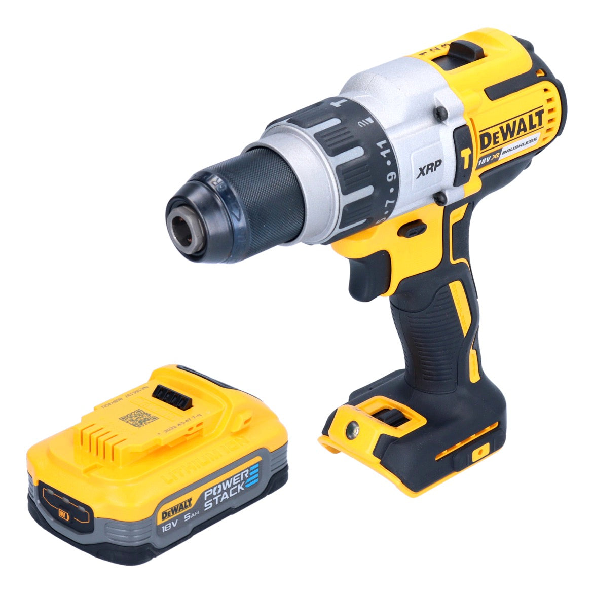 DeWalt DCD 996 N Akku Schlagbohrschrauber 18 V 95 Nm Brushless + 1x Powerstack Akku 5,0 Ah - ohne Ladegerät