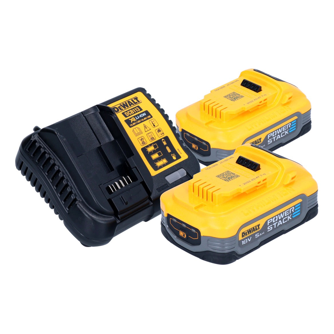 Perceuse à percussion sans fil DeWalt DCD 996 H2 18 V 95 Nm sans balais + 2 batteries Powerstack 5,0 Ah + chargeur