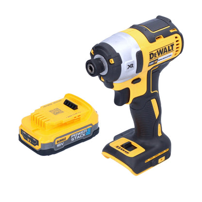 Clé à chocs sans fil DeWalt DCF 887 N 18 V 205 Nm 1/4" sans balais + 1x batterie 1,7 Ah - sans chargeur