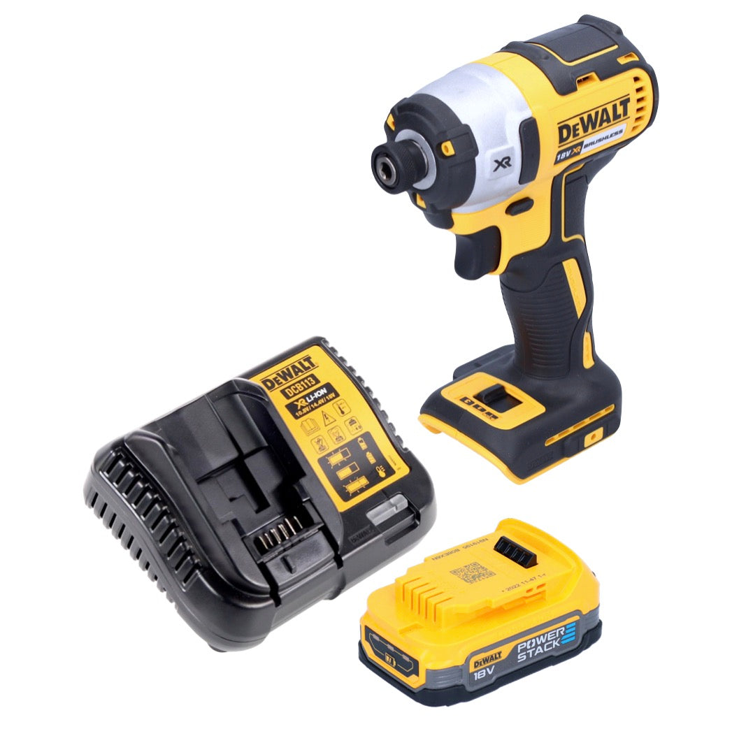 Clé à chocs sans fil DeWalt DCF 887 E1 18 V 205 Nm 1/4" sans balai + 1x batterie 1,7 Ah + chargeur