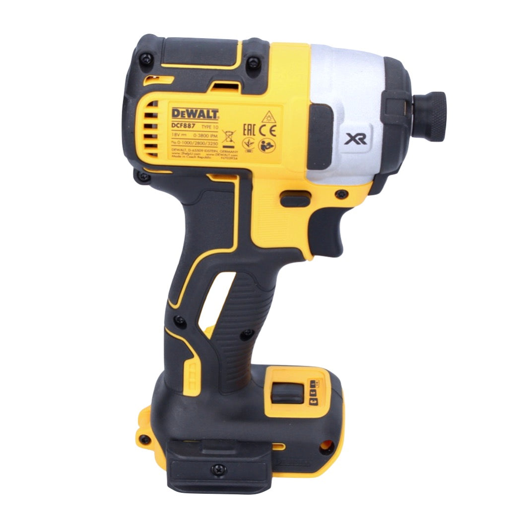 DeWalt DCF 887 N Akku Schlagschrauber 18 V 205 Nm 1/4" Brushless + 1x Akku 2,0 Ah - ohne Ladegerät