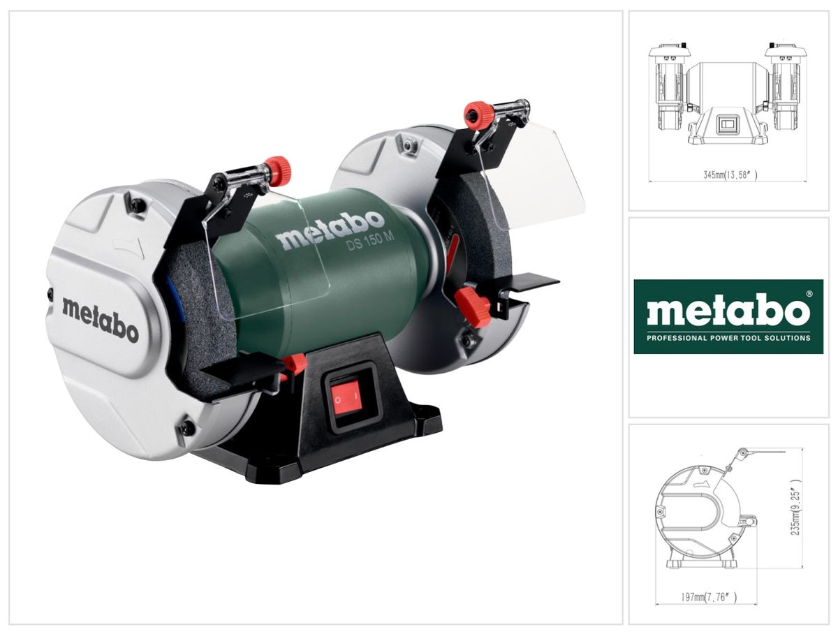 Metabo DS 150 M broyeur double 370 W 150 x 20 x 20 mm (604150000)