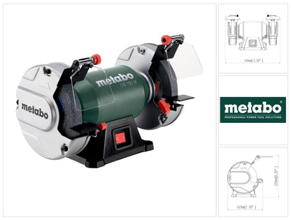 Metabo DS 150 M broyeur double 370 W 150 x 20 x 20 mm (604150000)