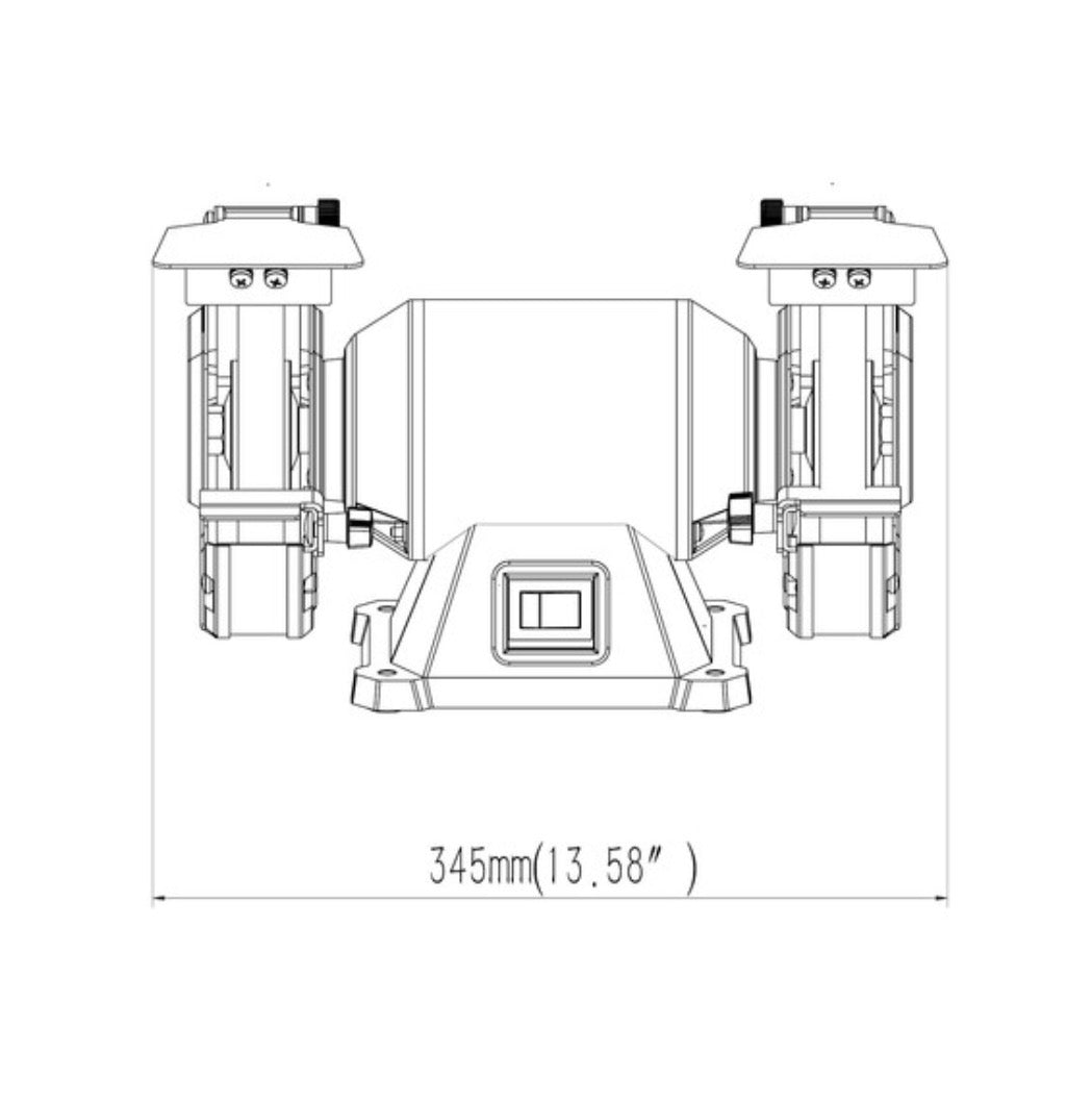 Metabo DS 150 M broyeur double 370 W 150 x 20 x 20 mm (604150000)