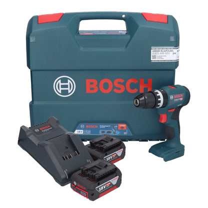 Bosch GSB 18V-45 Professional Akku Schlagbohrschrauber 18 V 45 Nm Brushless + 2x Akku 5,0 Ah + Ladegerät + L-Case