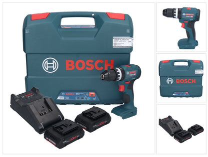 Bosch GSB 18V-45 Professional Akku Schlagbohrschrauber 18 V 45 Nm Brushless + 2x ProCORE Akku 4,0 Ah + Ladegerät + L-Case