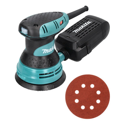 Makita BO 5031 Exzenterschleifer 300 Watt 125 mm + 50x Schleifpapier K320