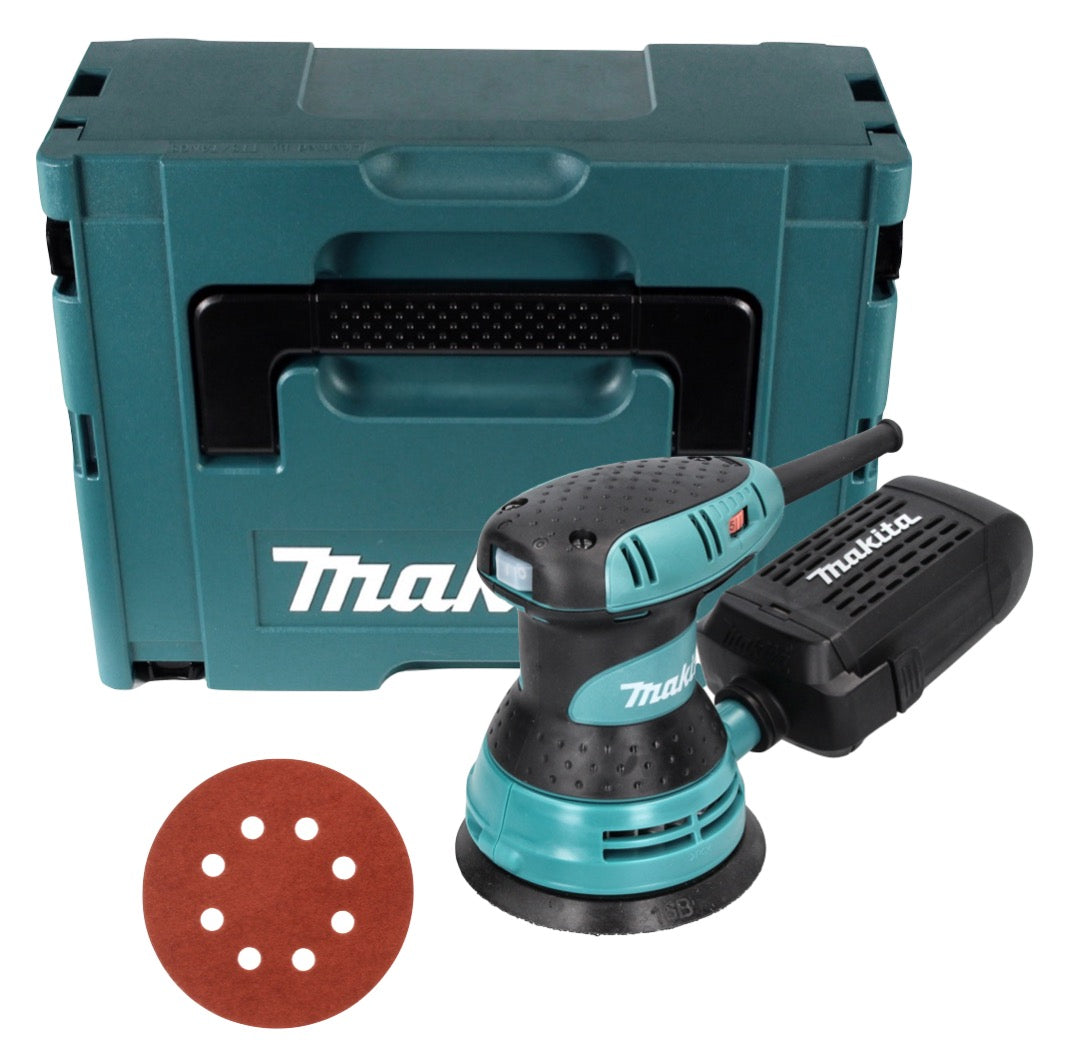 Ponceuse excentrique Makita BO 5031 300 watts 125 mm + 50x papier de verre K320 + Makpac