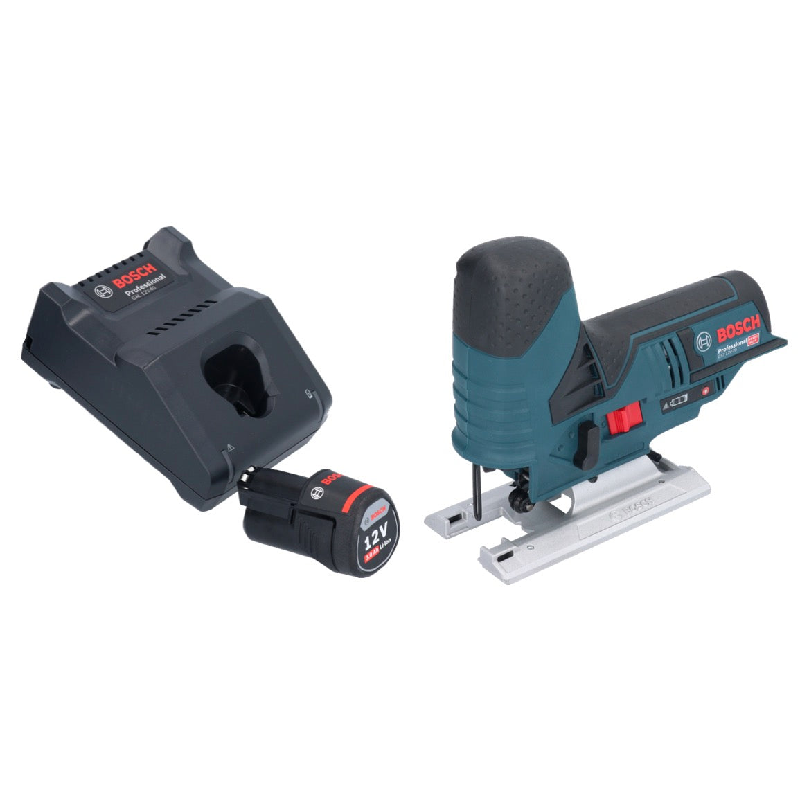 Bosch GST 12V-70 Professional scie sauteuse sans fil 12 V 70 mm + 1x batterie 3,0 Ah + chargeur