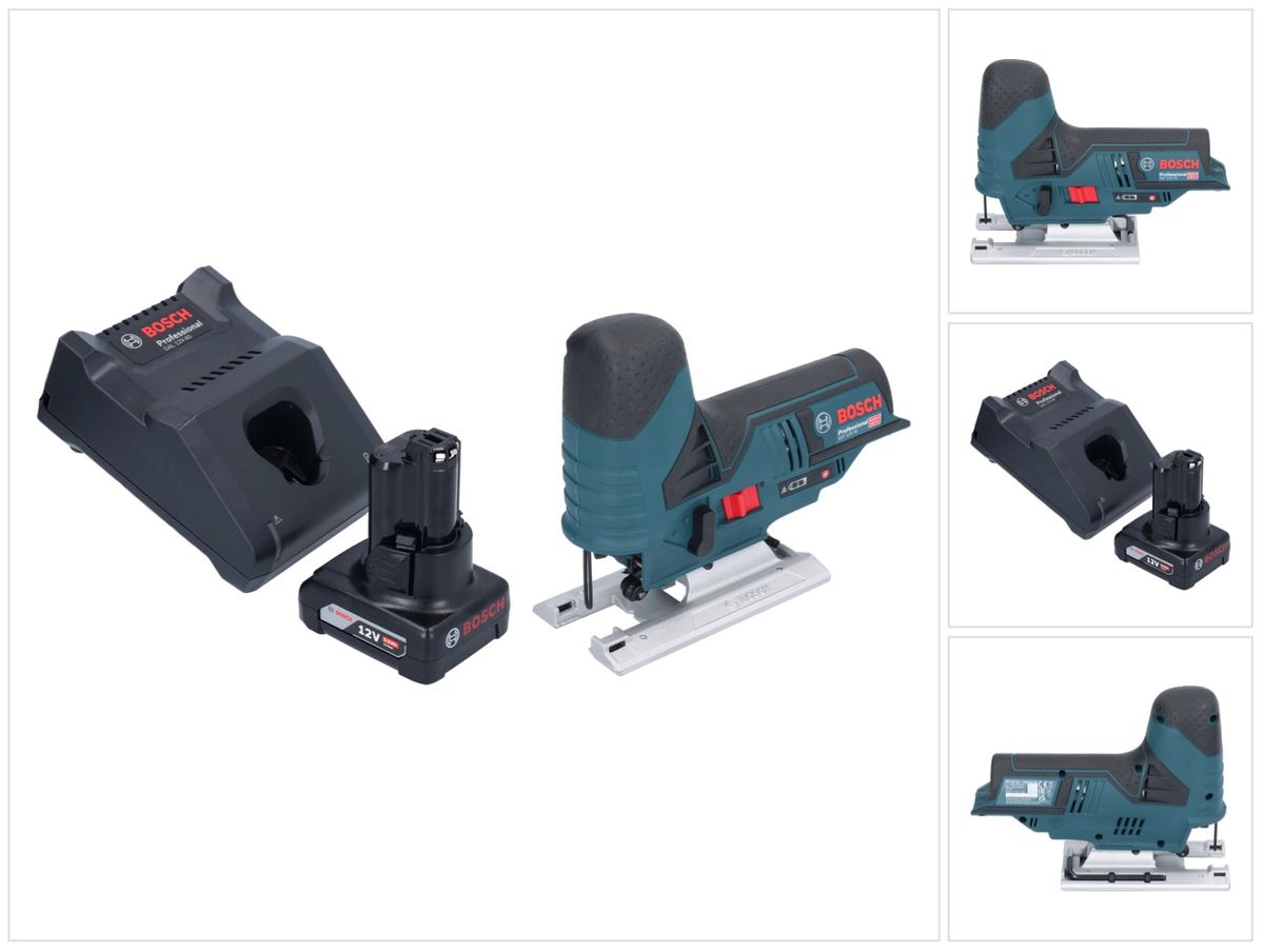 Bosch GST 12V-70 Professional Akku Stichsäge 12 V 70 mm + 1x Akku 6,0 Ah + Ladegerät