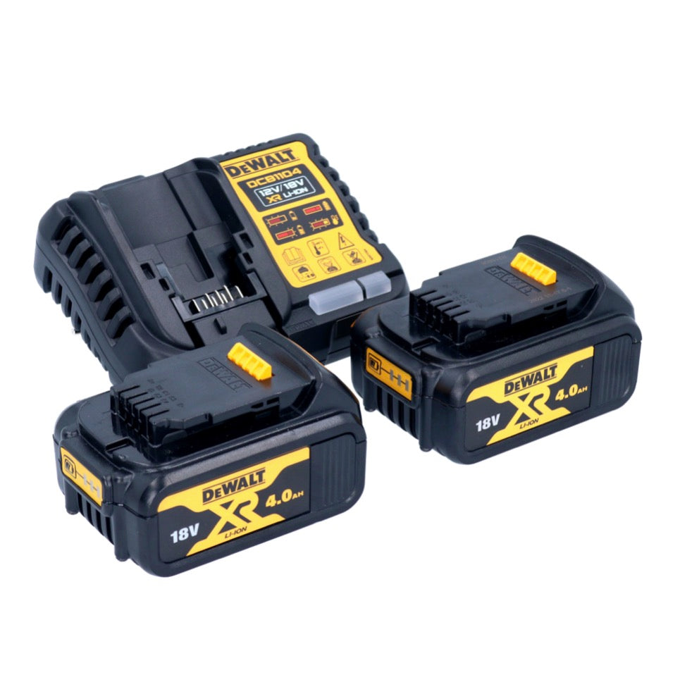 Kit de démarrage de batterie DeWalt DCB 1104 M2 12 V / 18 V 2x batteries 4,0 Ah + chargeur DCB 1104