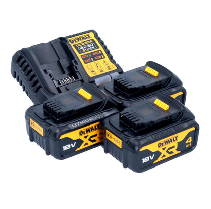 DeWalt DCB 1104 M3 Akku Starter Set 12 V / 18 V 3x Akku 4,0 Ah + DCB 1104 Ladegerät