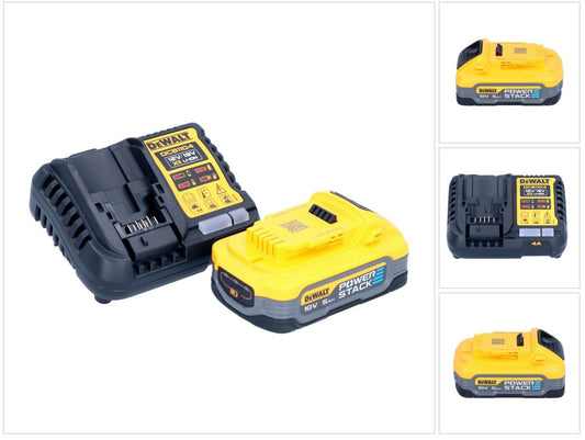 Kit de démarrage de batterie DeWalt DCB 1104 H1 12 V / 18 V 1x batterie Powerstack 5,0 Ah + chargeur DCB 1104