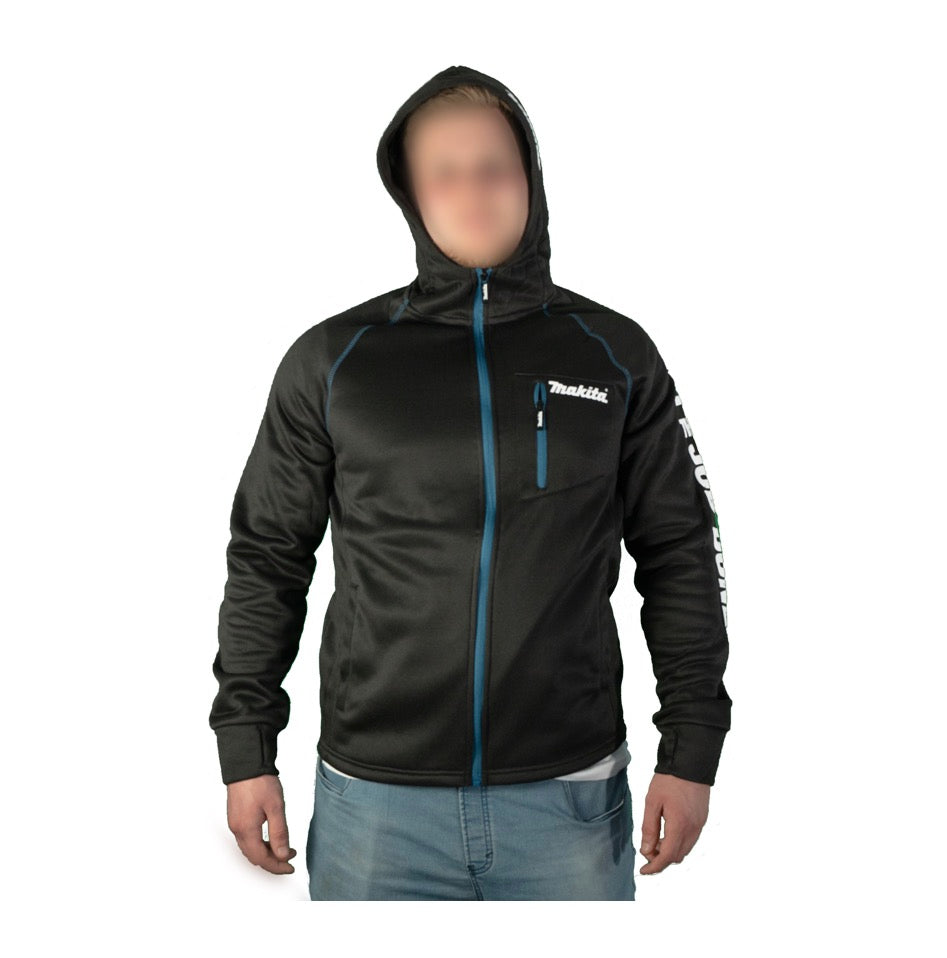 Makita Polar Tec Hoodie Jacket L avec capuche travail et loisirs (98P214-L) 100% polyester