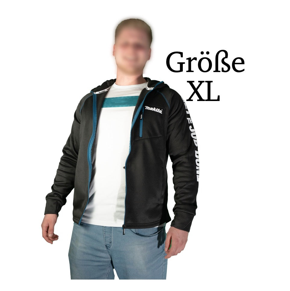 Makita Polar Tec Veste à capuche XL avec capuche travail et loisirs (98P214-XL) 100% polyester