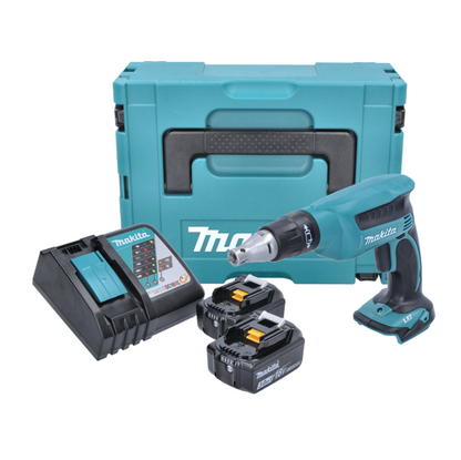 Makita DFS 451 RFJ Akku Schnellbauschrauber 18 V 4000 U/min + 2x Akku 3,0 Ah + Ladegerät + Makpac - Toolbrothers