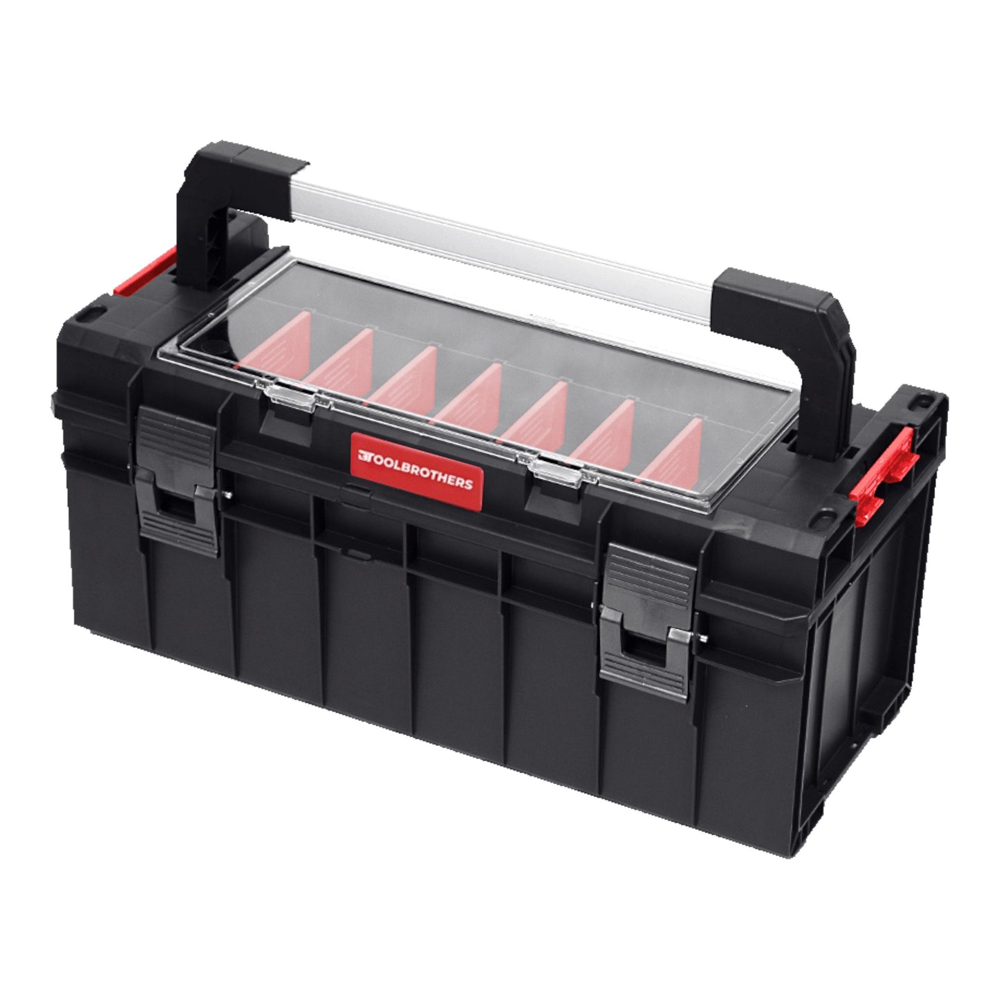 Toolbrothers RHINO Werkzeugkoffer ECO Long Edition Handling+ modularer Organizer 545 x 270 x 246 mm 22 l stapelbar IP54