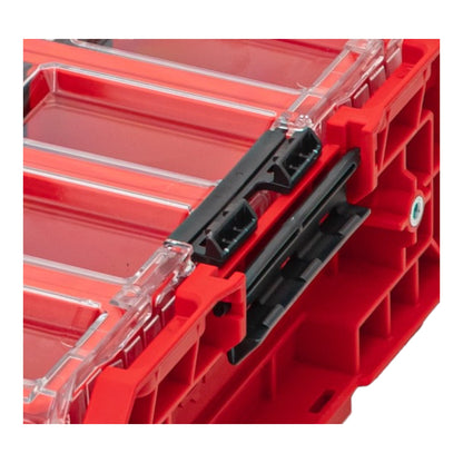 Toolbrothers RHINO XXL Organizer ULTRA Höhe XL Boxen+ Custom stapelbar 582 x 387 x 131 mm 13,5 l IP66 mit 4 Inlays und 12 Trennwänden