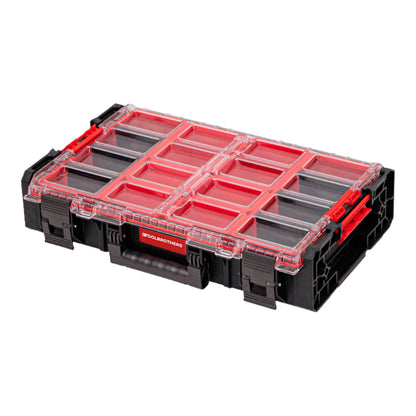 Toolbrothers RHINO XXL Organizer ECO Höhe XL Boxen 582 x 387 x 131 mm 13,5 l IP66 mit 6 Inlays und 6 Trennwände