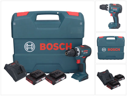 Bosch GSR 18V-55 Professional perceuse-visseuse sans fil 18 V 55 Nm sans balais + 2x batteries 2,0 Ah + chargeur + mallette en L