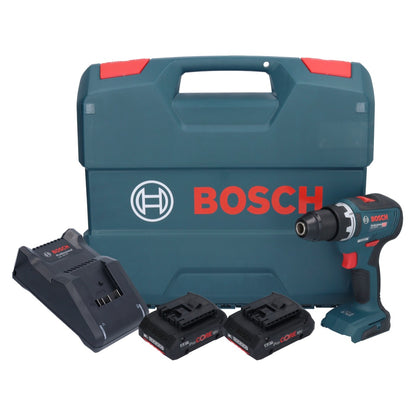 Bosch GSR 18V-55 Professional perceuse-visseuse sans fil 18 V 55 Nm sans balais + 2x batterie ProCORE 4,0 Ah + chargeur + mallette en L