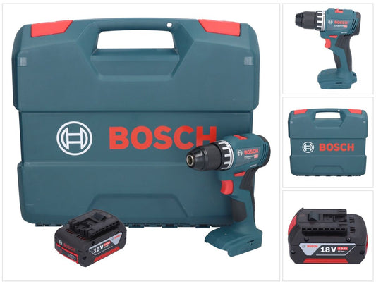 Bosch GSR 18V-45 Professional Perceuse-visseuse sans fil 18 V 45 Nm sans balais + 1x batterie 4,0 Ah + L-Case - sans chargeur