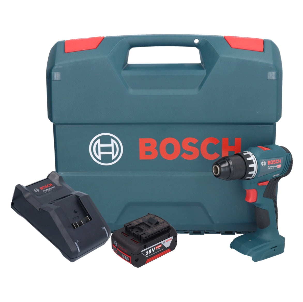 Bosch GSR 18V-45 Professional perceuse-visseuse sans fil 18 V 45 Nm sans balais + 1x batterie 5,0 Ah + chargeur + mallette en L