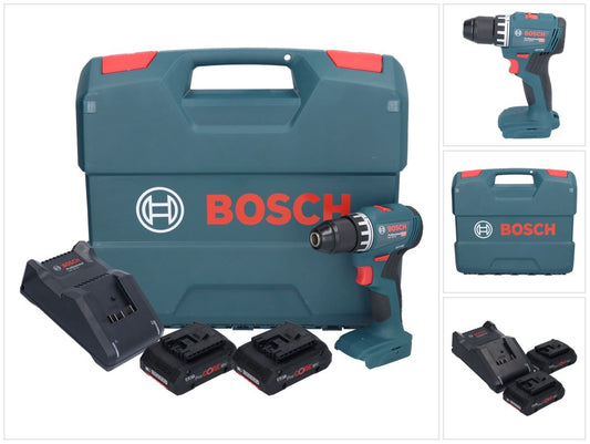 Bosch GSR 18V-45 Professional perceuse-visseuse sans fil 18 V 45 Nm sans balais + 2 batteries ProCORE 4,0 Ah + chargeur + mallette en L