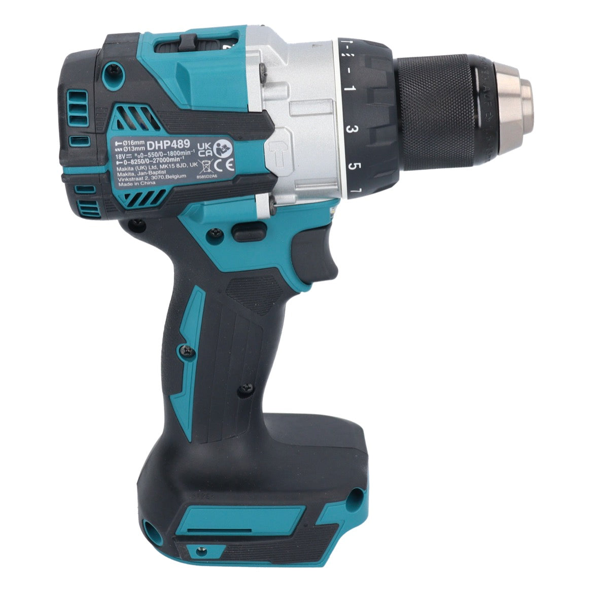 Makita DHP 489 RF1 Akku Schlagbohrschrauber 18 V 73 Nm Brushless + 1x Akku 3,0 Ah + Ladegerät