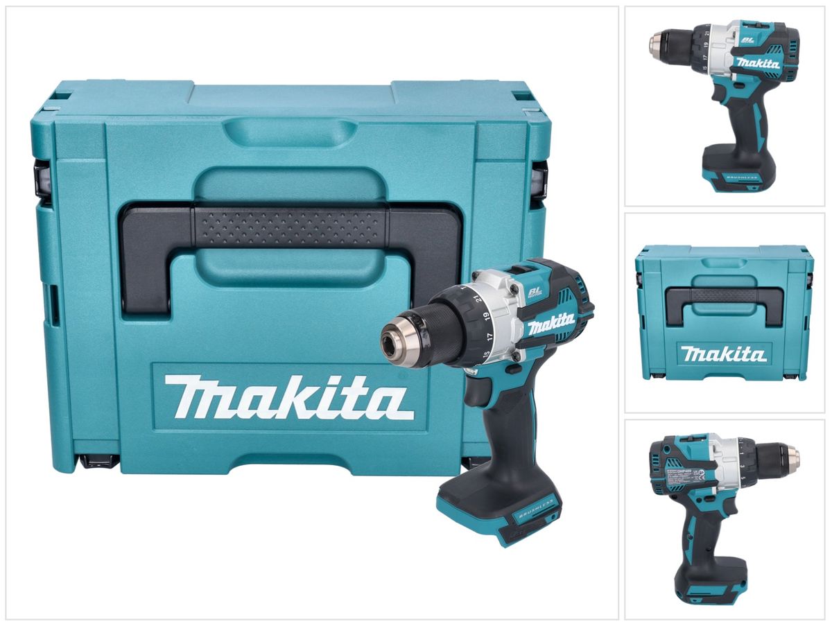 Makita DHP 489 ZJ Akku Schlagbohrschrauber 18 V 73 Nm Brushless + Makpac - ohne Akku, ohne Ladegerät