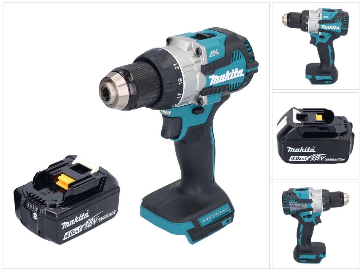 Makita DDF 489 M1 perceuse-visseuse sans fil 18 V 73 Nm sans balais + 1x batterie 4,0 Ah - sans chargeur