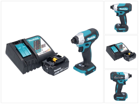 Makita DTD 157 RM1 Akku Schlagschrauber 18 V 140 Nm 1/4" Brushless + 1x Akku 4,0 Ah + Ladegerät