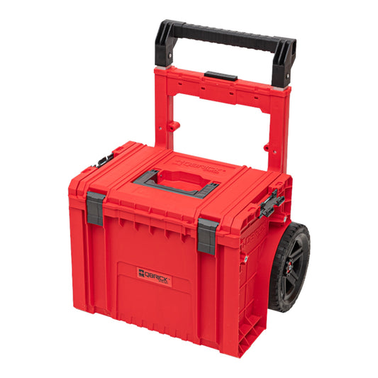 Qbrick System PRO Cart 2.0 Plus RED ULTRA HD stapelbar 490 x 415 x 660 mm 29 l IP54 abnehmbarer Doppelteleskopgriff