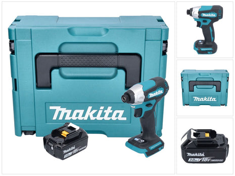 Makita DTD 157 F1J Akku Schlagschrauber 18 V 140 Nm 1/4" Brushless + 1x Akku 3,0 Ah + Makpac - ohne Ladegerät