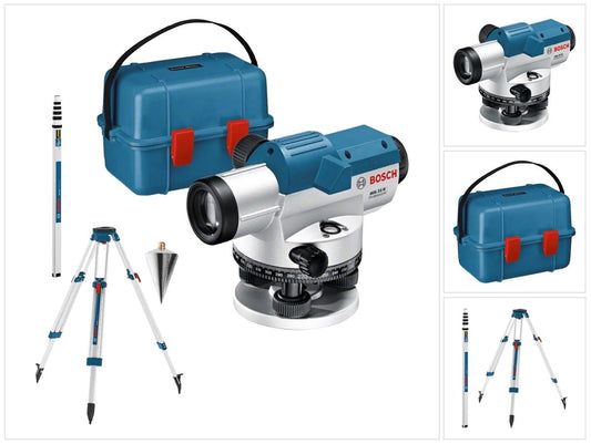 Bosch GOL 32 G Niveau optique professionnel 400 Gon 120 m IP 54 (06159940AY) + trépied BT 160 + toise GR 500 + étui