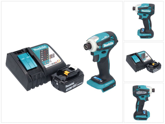 Makita DTD 172 RF1 Akku Schlagschrauber 18 V 180 Nm 1/4" Brushless + 1x Akku 3,0 Ah + Ladegerät