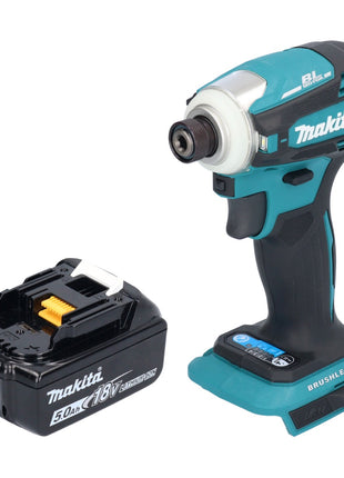 Makita DTD 172 T1 Akku Schlagschrauber 18 V 180 Nm 1/4" Brushless + 1x Akku 5,0 Ah - ohne Ladegerät