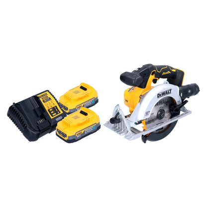 DeWalt DCS 565 E2 Akku Handkreissäge 18 V 165 mm Brushless + 2x Powerstack  Akku 1,7 Ah + Ladegerät