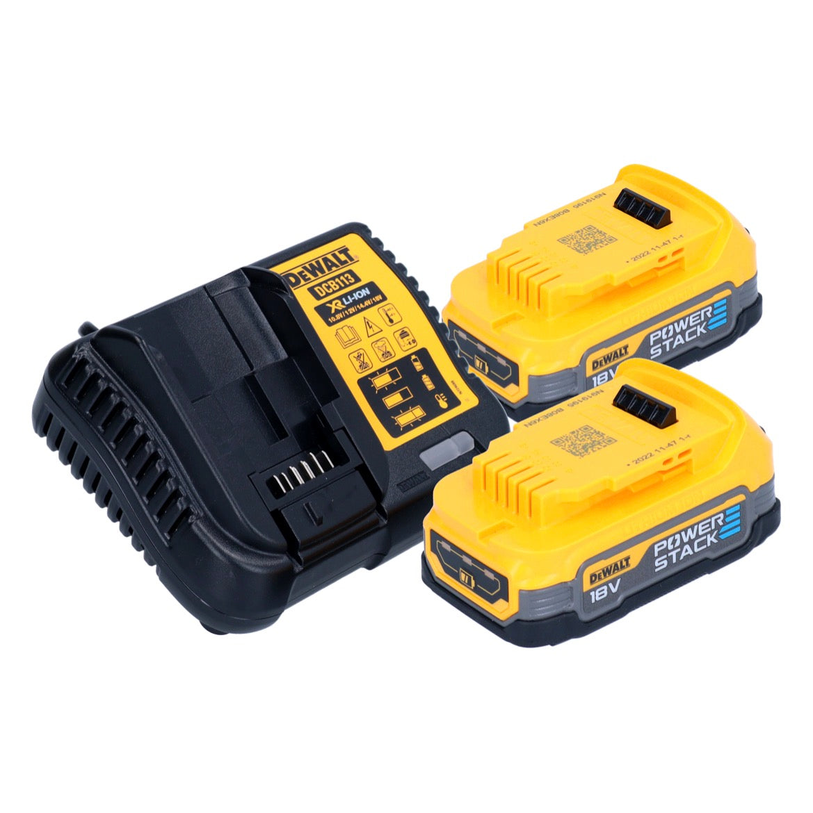 Scie circulaire sur batterie DeWalt DCS 565 E2 18 V 165 mm sans balai + 2x batterie Powerstack 1,7 Ah + chargeur