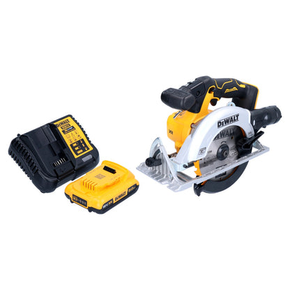 DeWalt DCS 565 D1 Akku Handkreissäge 18 V 165 mm Brushless + 1x Akku 2,0 Ah + Ladegerät