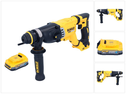 Marteau combiné à batterie DeWalt DCH 263 N 18 V 3 J SDS Plus Brushless + 1x batterie Powerstack 1,7 Ah - sans chargeur