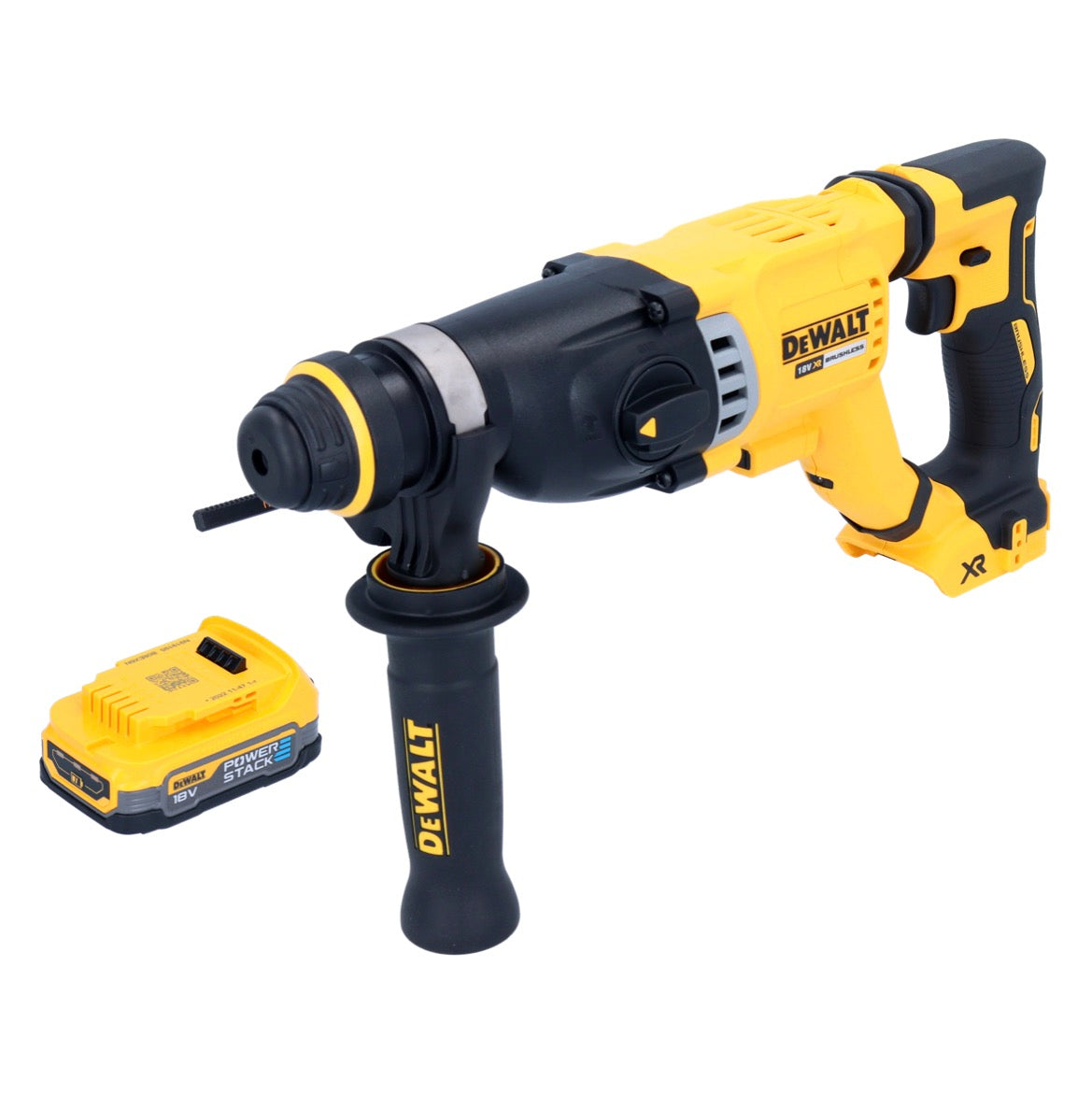 DeWalt DCH 263 N Akku Kombihammer 18 V 3 J SDS Plus Brushless + 1x Powerstack Akku 1,7 Ah - ohne Ladegerät