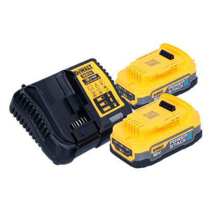 DeWalt DCH 263 E2 Akku Kombihammer 18 V 3 J SDS Plus Brushless + 2x Powerstack Akku 1,7 Ah + Ladegerät