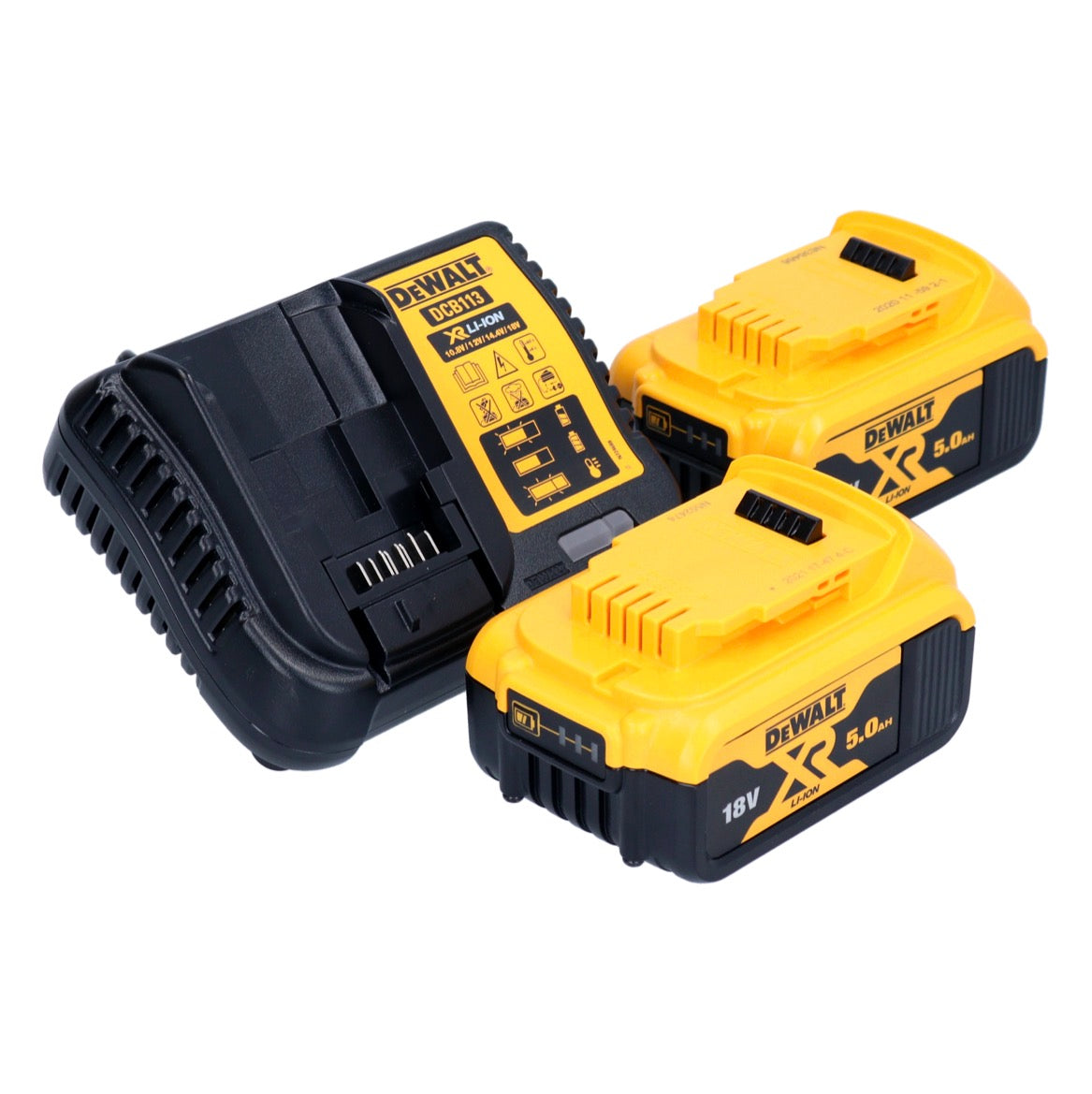 Marteau combiné à batterie DeWalt DCH 263 P2 18 V 3 J SDS Plus Brushless + 2x batteries 5,0 Ah + chargeur