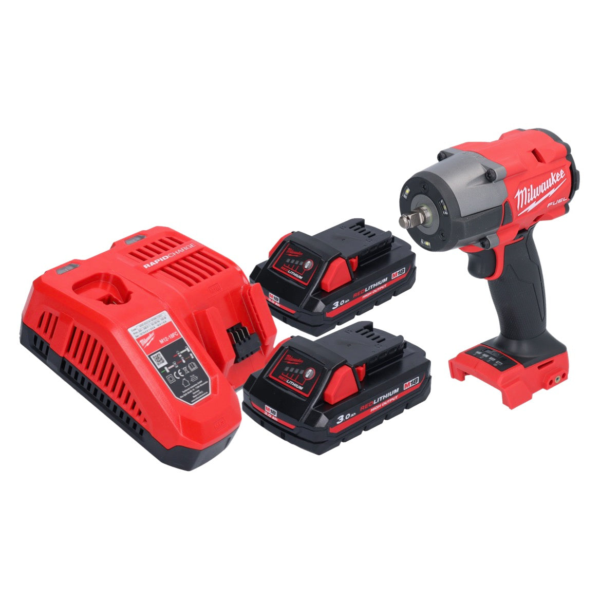 Clé à chocs sans fil Milwaukee M18 FMTIW2F38-302 18 V 745 Nm 3/8" brushless + 2x batteries 3,0 Ah + chargeur