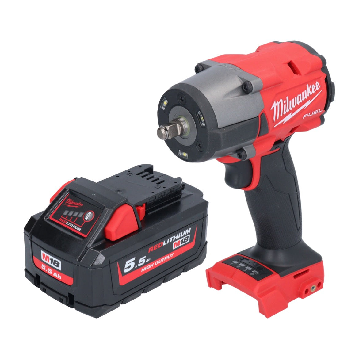 Clé à chocs sans fil Milwaukee M18 FMTIW2F38-551 18 V 745 Nm 3/8" brushless + 1x batterie 5,5 Ah - sans chargeur