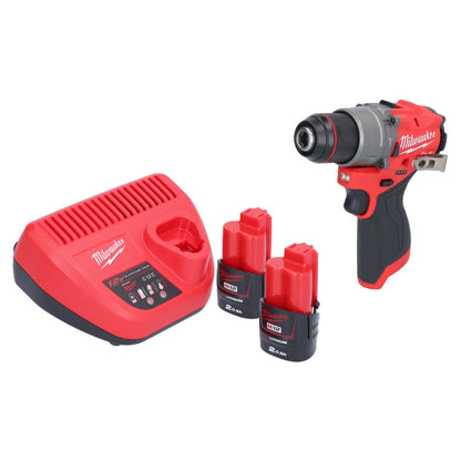 Perceuse à percussion sans fil Milwaukee M12 FPD2-202 12 V 45 Nm sans balais + 2 batteries 2,0 Ah + chargeur