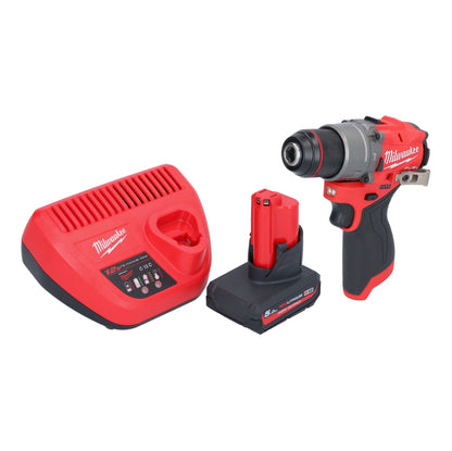 Perceuse à percussion sans fil Milwaukee M12 FPD2-501 12 V 45 Nm sans balais + 1 batterie 5,0 Ah + chargeur