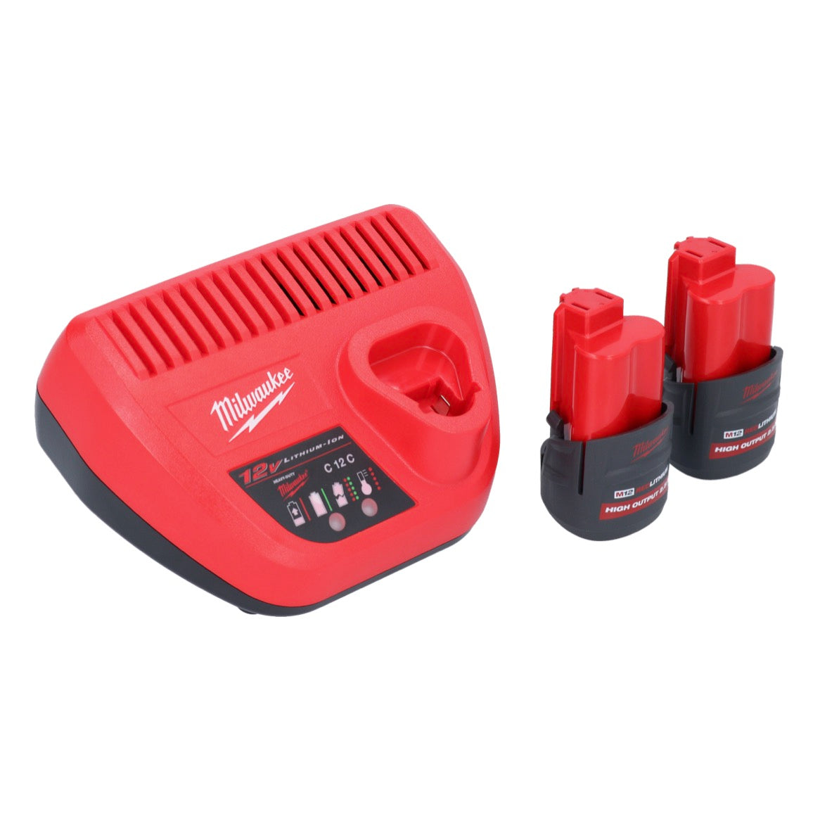 Clé à chocs sans fil Milwaukee M12 FID2-252 12 V 170 Nm 1/4" brushless + 2x batteries 2,5 Ah + chargeur