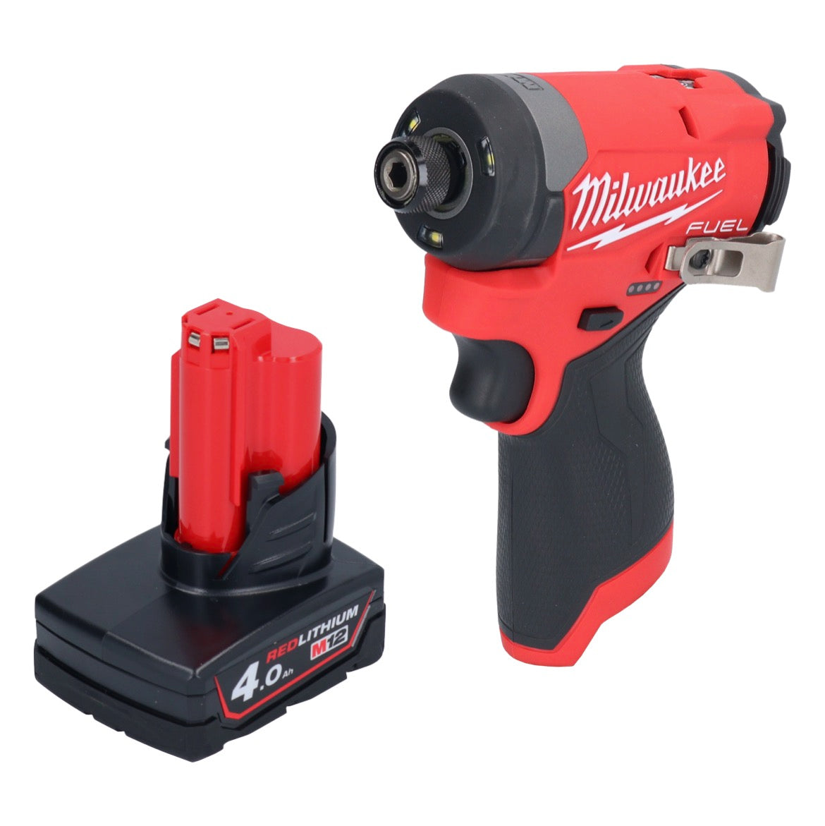 Milwaukee M12 FID2-401 Akku Schlagschrauber 12 V 170 Nm 1/4" Brushless + 1x Akku 4,0 Ah - ohne Ladegerät